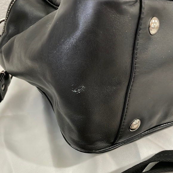 Coach B1276-F18374 Addison Black Leather Diaper/Travel Bag changing pad Purse - Picture 7 of 11